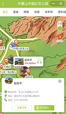 范县景区手绘地图智慧导览和语音结合，让景区“活”起来